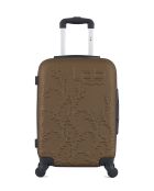 Valise cabine en ABS Nais brun clair - 55 x 35 x 21 cm