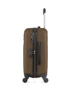 Valise cabine en ABS Nais brun clair - 55 x 35 x 21 cm