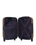 Valise cabine en ABS Nais brun clair - 55 x 35 x 21 cm