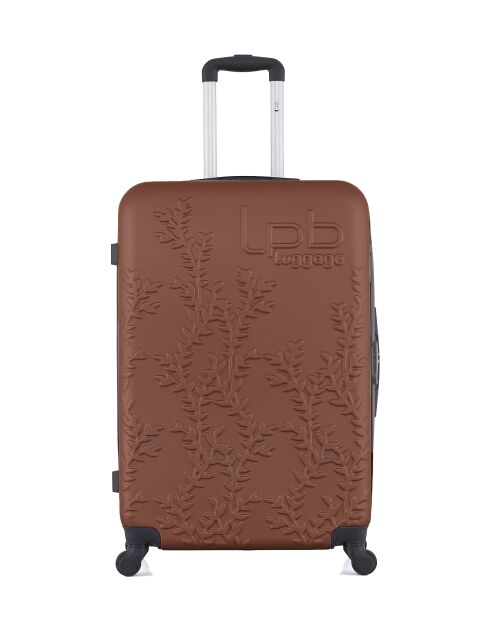 Lot de 2 valises en ABS Nais brique - 75 x 47 x 29 cm