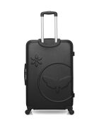 Set mit 2 schwarzen ABS-Koffern Eleonor — 75 x 47 x 29 cm