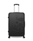 Lot de 4 valises en ABS Eleonor noires - 75 x 47 x 29 cm