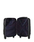Valise cabine XXS en ABS Eleonor noire - 46 x 32 x 20 cm