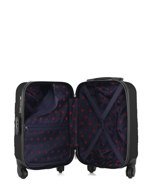 Valise cabine XXS en ABS Eleonor noire - 46 x 32 x 20 cm