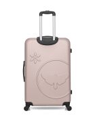 Lot de 3 valises en ABS Eleonor rose clair - 75 x 47 x 29 cm