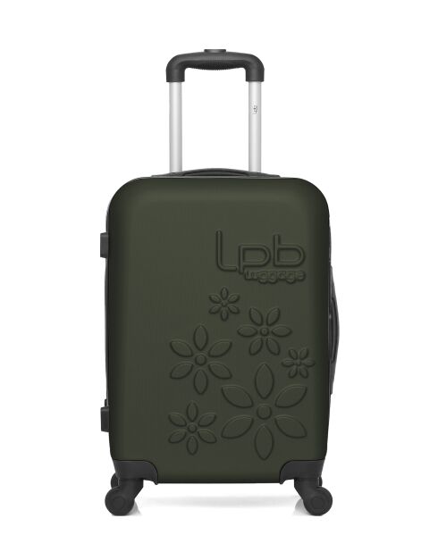 Lot de 2 valises en ABS Eleonor vert foncé - 55 x 35 x 21 cm