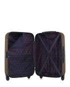Valise weekend en ABS Nais brun clair - 65 x 41 x 26 cm