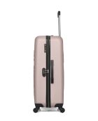 Lot de 2 valises en ABS Eleonor rose clair - 75 x 47 x 29 cm