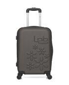 Valise cabine en ABS Eleonor marron foncé - 55 x 35 x 21 cm