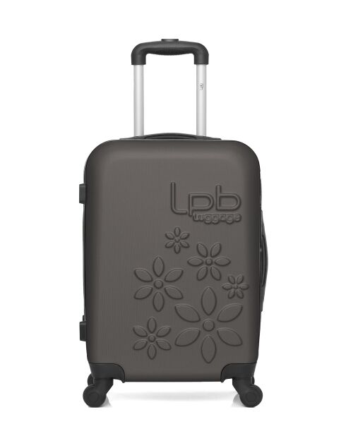 Valise cabine en ABS Eleonor marron foncé - 55 x 35 x 21 cm