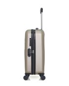 Valise cabine XS en ABS Francette beige - 50 x 33 x 21 cm
