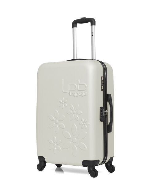 Valise weekend en ABS Eleonor écrue - 65 x 41 x 26 cm