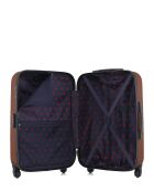 Valise weekend en ABS Nais brique - 65 x 41 x 26 cm
