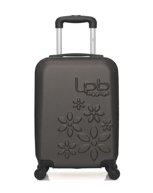 Valise cabine XXS en ABS Eleonor marron foncé - 46 x 32 x 20 cm