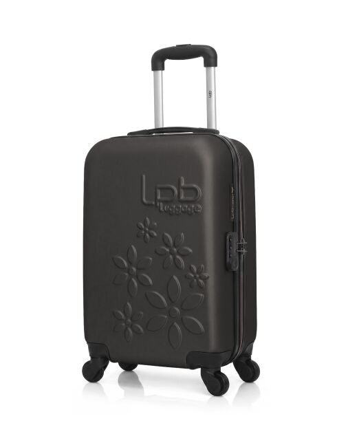 Valise cabine XXS en ABS Eleonor marron foncé - 46 x 32 x 20 cm