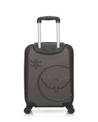 Valise cabine XXS en ABS Eleonor marron foncé - 46 x 32 x 20 cm