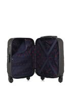 Valise cabine XXS en ABS Eleonor marron foncé - 46 x 32 x 20 cm