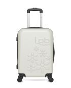 Valise cabine en ABS Eleonor écrue - 55 x 35 x 21 cm