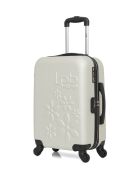 Valise cabine en ABS Eleonor écrue - 55 x 35 x 21 cm