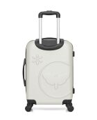 Valise cabine en ABS Eleonor écrue - 55 x 35 x 21 cm
