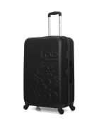 Set mit 3 schwarzen ABS-Koffern Eleonor — 75 x 47 x 29 cm