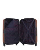 Lot de 3 valises en ABS Nais brique - 65 x 41 x 26 cm