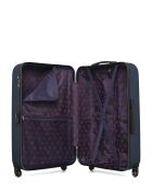 Lot de 4 valises en ABS Eleonor marine - 75 x 47 x 29 cm