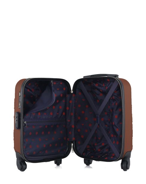 Valise cabine XXS en ABS Nais brique - 46 x 32 x 20 cm