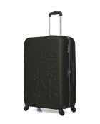 Lot de 3 valises en ABS Eleonor vert foncé - 75 x 47 x 29 cm