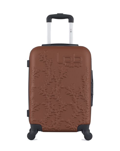 Lot de 2 valises en ABS Nais brique - 55 x 35 x 21 cm