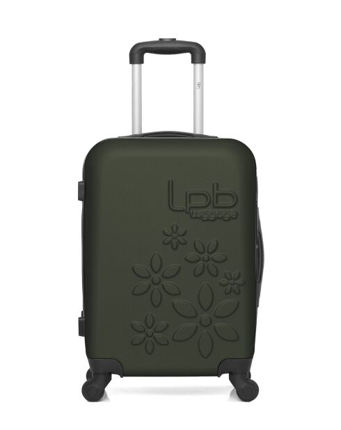 Valise cabine en ABS Eleonor vert foncé - 55 x 35 x 21 cm