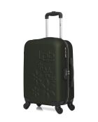 Valise cabine en ABS Eleonor vert foncé - 55 x 35 x 21 cm