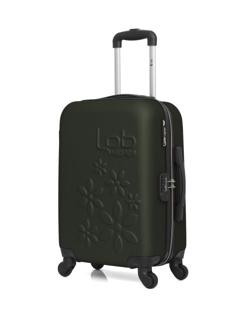 Valise cabine en ABS Eleonor vert foncé - 55 x 35 x 21 cm