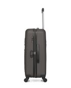 Lot de 3 valises en ABS Eleonor marron foncé - 65 x 41 x 26 cm