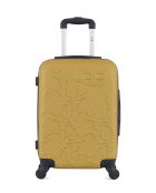 Valise cabine en ABS Nais jaune - 55 x 35 x 21 cm