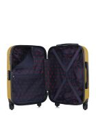 Valise cabine en ABS Nais jaune - 55 x 35 x 21 cm