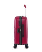 Valise cabine en ABS et polycarbonate Romane fuchsia - 55 x 35 x 21 cm