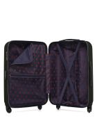 Lot de 3 valises en ABS Eleonor vert foncé - 65 x 41 x 26 cm
