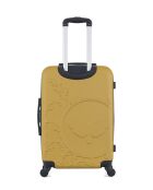 Lot de 2 valises en ABS Nais jaunes - 65 x 41 x 26 cm