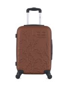 Valise cabine en ABS Nais brique - 55 x 35 x 21 cm