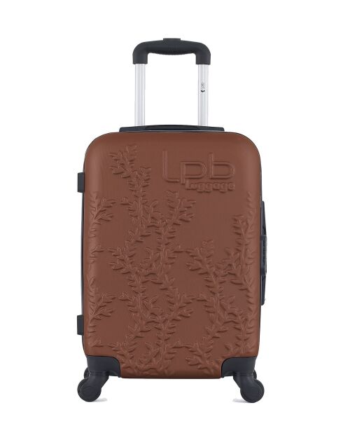 Valise cabine en ABS Nais brique - 55 x 35 x 21 cm