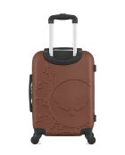 Valise cabine en ABS Nais brique - 55 x 35 x 21 cm
