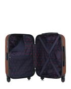 Valise cabine en ABS Nais brique - 55 x 35 x 21 cm