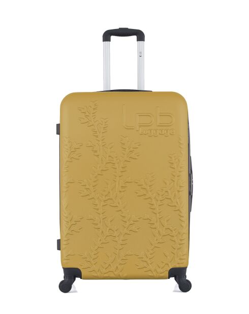 Valise grand format en ABS Nais jaune - 75 x 47 x 29 cm