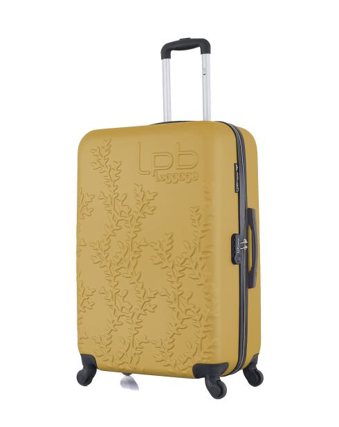 Valise grand format en ABS Nais jaune - 75 x 47 x 29 cm