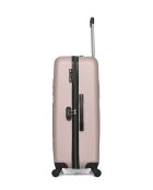 Set van 3 lichtroze Eleonor ABS koffers - 75 x 47 x 29 cm