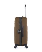 Lot de 3 valises en ABS Nais brun clair - 65 x 41 x 26 cm