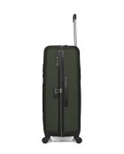 Lot de 3 valises en ABS Eleonor vert foncé - 75 x 47 x 29 cm