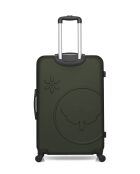 Lot de 3 valises en ABS Eleonor vert foncé - 75 x 47 x 29 cm