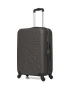 Valise weekend en ABS Eleonor marron foncé - 65 x 41 x 26 cm